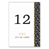 モダン植物葉型縁ど テーブルナンバー (裏面)