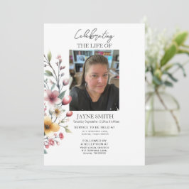 モダン植物葬儀追悼会 招待状