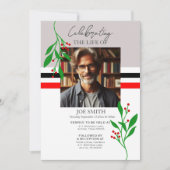 モダン植物葬儀追悼会 招待状 (正面)