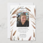 モダン植物葬儀追悼会 招待状 (正面)