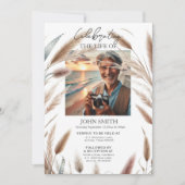 モダン植物葬儀追悼会 招待状 (正面)