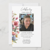 モダン植物葬儀追悼会 招待状 (正面)