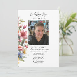 モダン植物葬儀追悼会 招待状