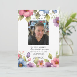 モダン植物葬儀追悼会 招待状