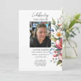 モダン植物葬儀追悼会 招待状