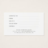 モダン業ロエレガントゴ証書 (裏面)