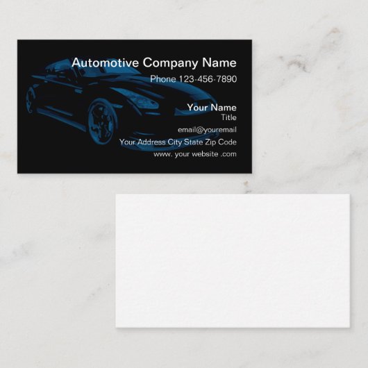 モダン業車の務 名刺 (正面/裏面)