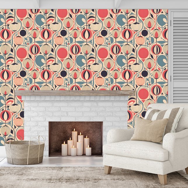 モダン様式化された萼と種鞘の皮とスティック 壁紙 (クリエイターアップロード済み)