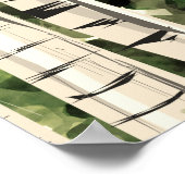 モダン樺の木ツリーフォレスト16x20 ポスター (角)