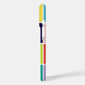 モダン正方形カラーブロックモノグラム Case-Mate iPhoneケース (裏面 / 左)