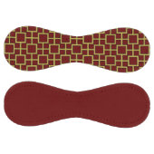 モダン正方形パターン金ゴールド ソフトボール (パネル)