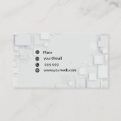 モダン正方形 名刺 (裏面)