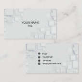 モダン正方形 名刺 (正面/裏面)