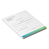 モダン歯科スリップまたは滑ることアポイントメントカスタム ノートパッド (アングル)