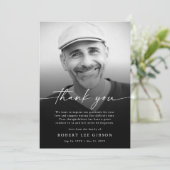 モダン死別悔やみや弔慰葬儀写真 サンキューカード (スタンド正面)