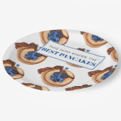 モダン母がパンケ最高のーキを贈る ペーパープレート (アングル)