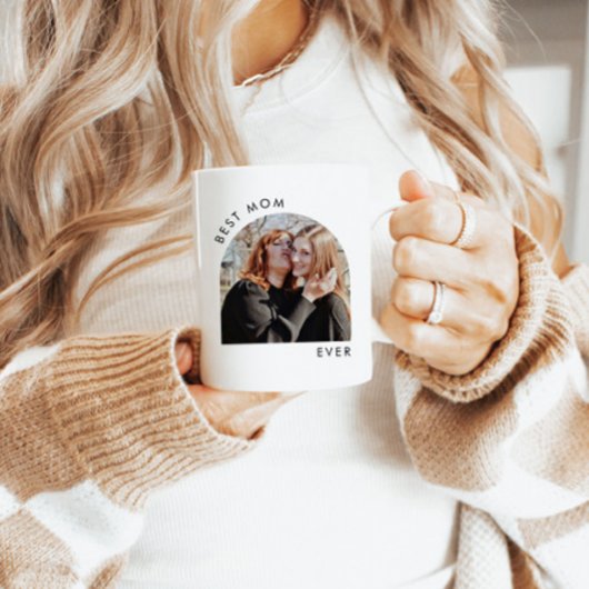 モダン母に最高の対するミニマル主義の贈り物 コーヒーマグカップ