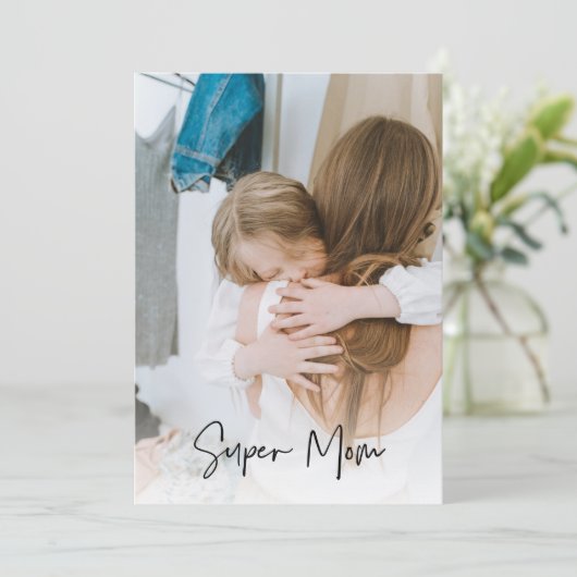 モダン母の写真と母のすごい文字 |お母さんへのプレゼント (スタンド正面)