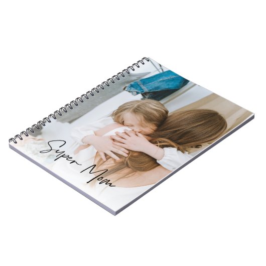 モダン母の写真と母のすごい文字 |お母さんへのプレゼント ノートブック (左側)