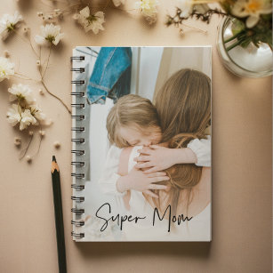 モダン母の写真と母のすごい文字  お母さんへのプレゼント ノートブック