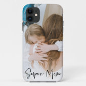 モダン母の写真と母のすごい文字 |お母さんへのプレゼント Case-Mate iPhoneケース (裏面)