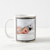 モダン母の日おばあちゃんの木写真 コーヒーマグカップ (左)