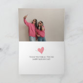 モダン母カスタムの写真母の日 シーズンカード (内部)