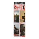 モダン母写真コラージュ最高のマ・エバフローラ タンブラー (裏面)