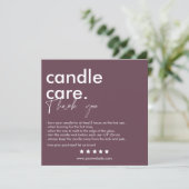 モダン気にCandle & Thank You Business Card サンキューカード (スタンド正面)