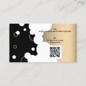 モダン気泡フェイク模様 名刺 (裏面)