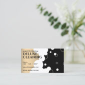 モダン気泡フェイク模様 名刺 (スタンド正面)