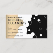 モダン気泡フェイク模様 名刺 (正面)