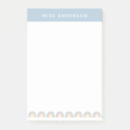 モダン水の色の虹の先生感謝していはギフトn ポストイット