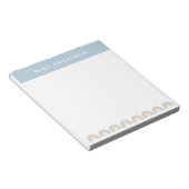 モダン水の色の虹の先生感謝していギフト ノートパッド (アングル)