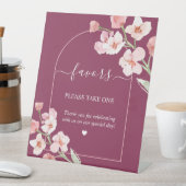 モダン水の色自然フローラアーチが記号を好む 台座サイン (インサイチュ)