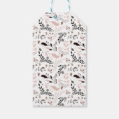 モダン水エレガント色ハッピーホリデー ギフトタグ (裏面)