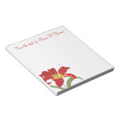 モダン水エレガント色フローラ春 ノートパッド (アングル)