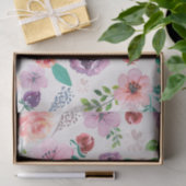 モダン水カラフル彩花の模様 薄葉紙 (ギフト)