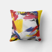 モダン水カラフル色プロファイル抽象芸術 クッション (裏面)