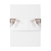 モダン水彩グリッター葉はだしの花嫁™ 招待状ベリーバンド (裏面例)