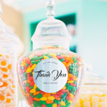 モダン水彩ビーチ結婚式感謝していユー