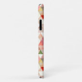 モダン水彩ピンクグリーン三角形モノグラム Case-Mate iPhoneケース (裏面/右)