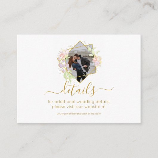 モダン水彩写真 エンクロージャーカード (正面)