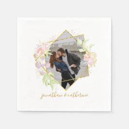 モダン水彩写真 スタンダードカクテルナプキン