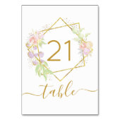 モダン水彩写真 テーブルナンバー (裏面)