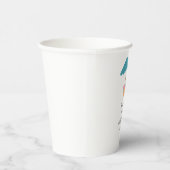 モダン水彩夏ビーチ 紙コップ (右)