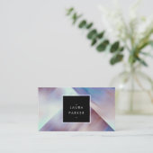 モダン水彩幾何学画コンテンポラリー家 名刺 (スタンド正面)