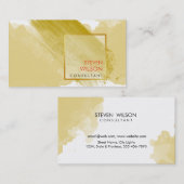 モダン水彩画エレガント家プロフェッショナル 名刺 (正面/裏面)