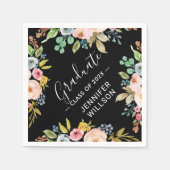 モダン水彩画フローラ教室 スタンダードカクテルナプキン (正面)