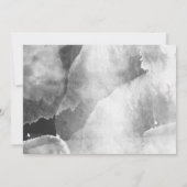 モダン水彩画字タイポグラフィ結婚のシンプル セーブザデート (裏面)